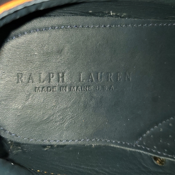 Ralph Lauren Orange Leather Hi Top Boots - Picture 10 of 15